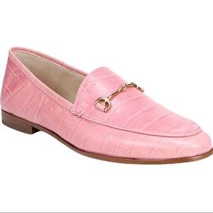 Sam Edelman Pink Croc Loafers